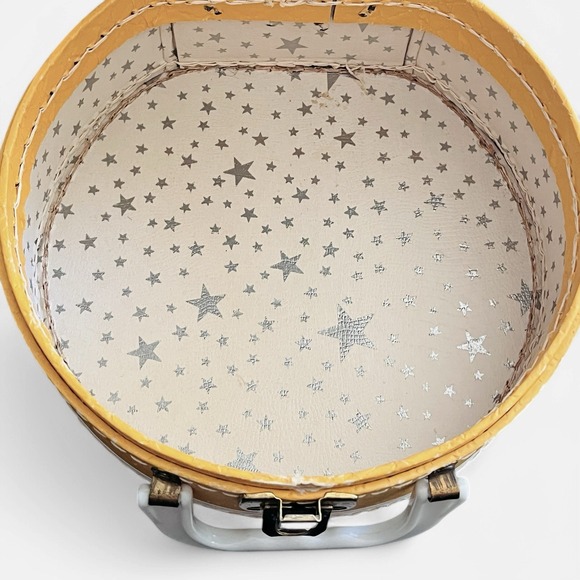 Vintage Luce Flocked Yellow Bunny Kite Child's Round Toy Case‎ Suitcase Bag - Picture 10 of 12